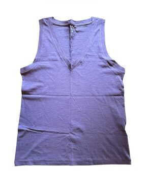 Madewell Lavender V-Neck Tank Top